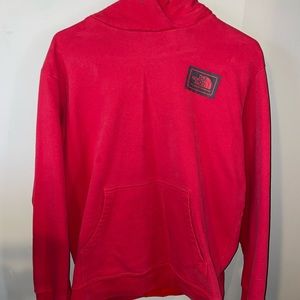 Mens large red north face hoodie